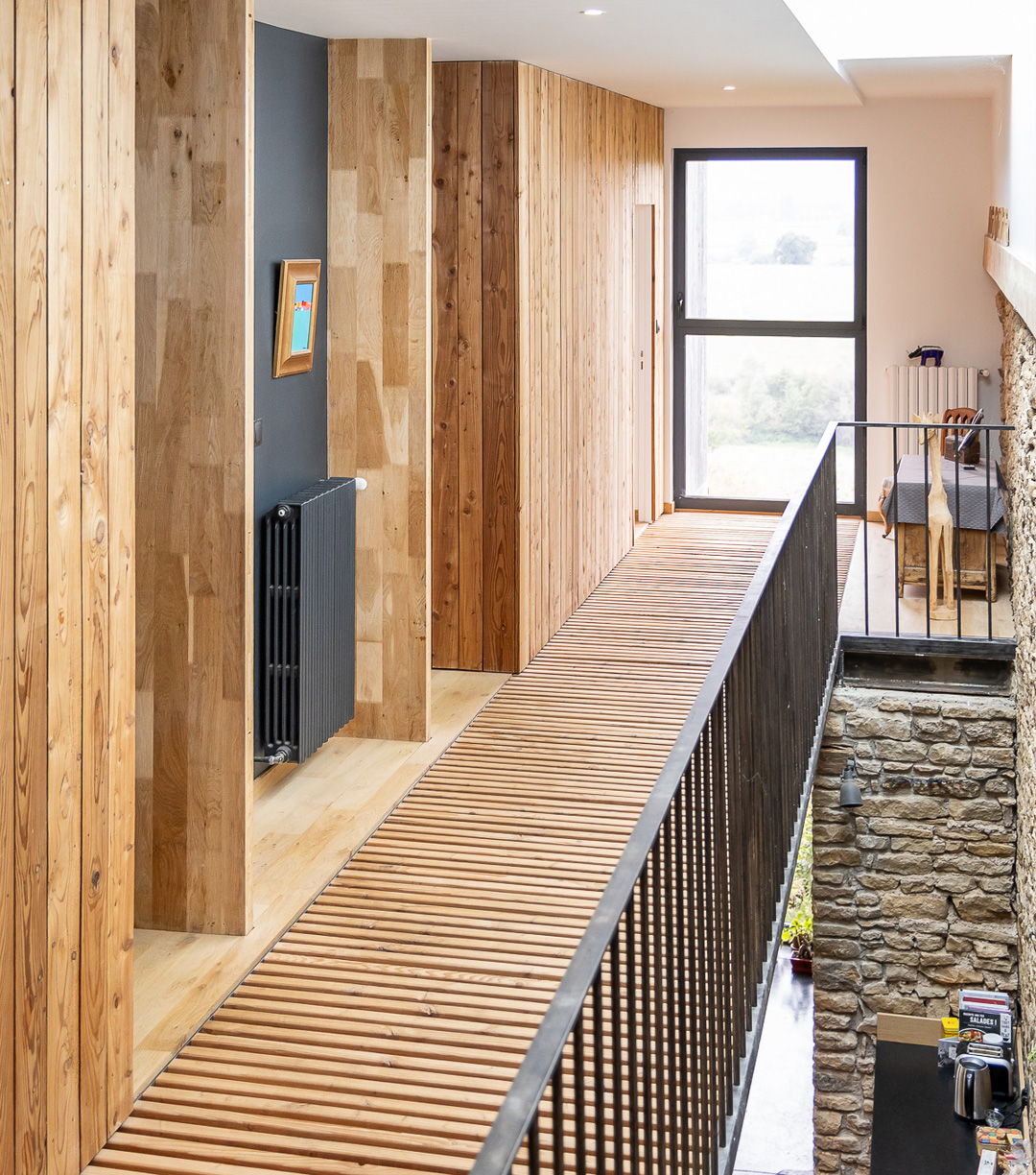 Intérieur bois d'une maison
